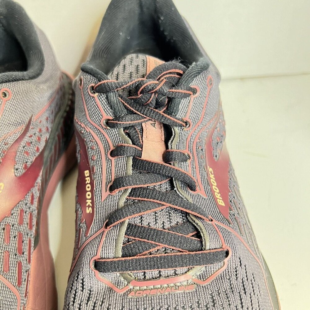 BROOKS Adrenaline GTS 21 Running Shoes Womens 9.5 Black Purple 1203291B… - Picture 6 of 14